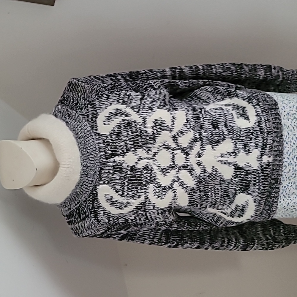 Vintage Ginenne Angora Lambswool Sweater Double Turtleneck, Size Medium